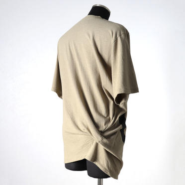 NOIL COTTON CREPE T-SHIRT　SAND No.6