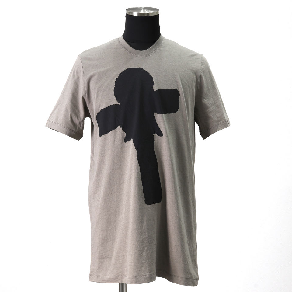 COTTON JERSEY T-SHIRT　KHAKI GRAY