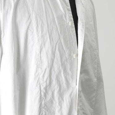 COTTON FANCY TWILL LONG SHIRT　WHITE No.10