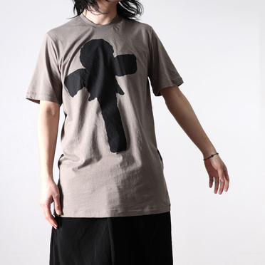 COTTON JERSEY T-SHIRT　KHAKI GRAY No.15