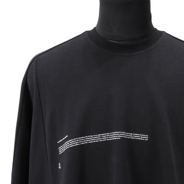 CO FIBRILED INLAY SWEATER　BLACK No.8