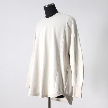 CO FIBRILED INLAY SWEATER　GRAIGE No.2