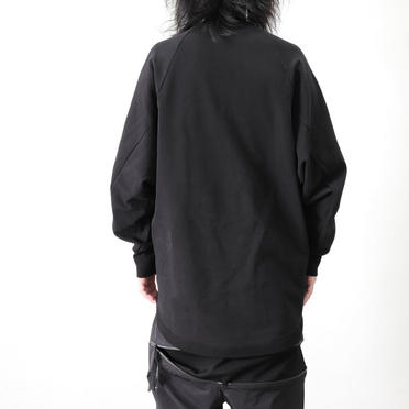 CO FIBRILED INLAY SWEATER　BLACK No.15