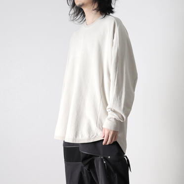 CO FIBRILED INLAY SWEATER　GRAIGE No.14