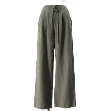 straight tuck pants　CHARCOAL No.1