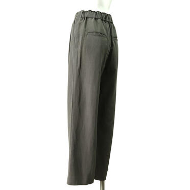 straight tuck pants　CHARCOAL No.4