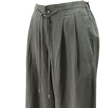 straight tuck pants　CHARCOAL No.7