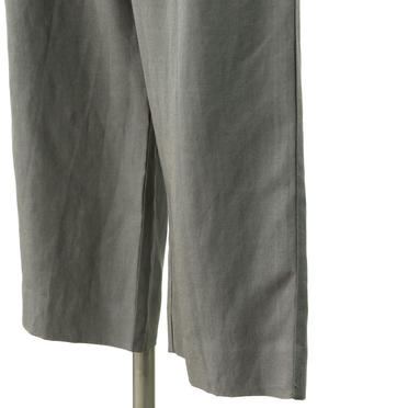 straight tuck pants　CHARCOAL No.9