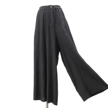 Asymmetry Wide Pants　BLACK No.3