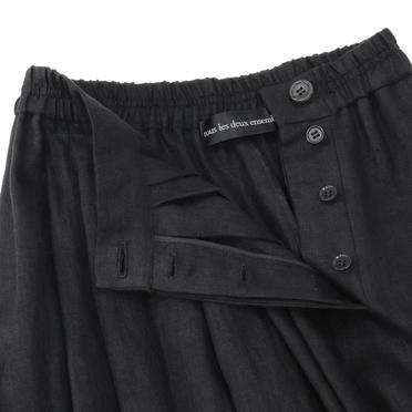 Asymmetry Wide Pants　BLACK No.12