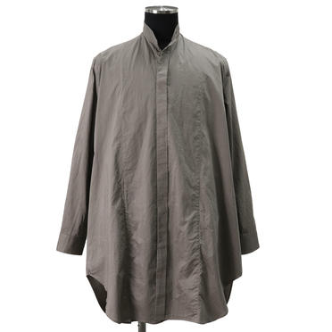 COTTON FANCY TWILL LONG SHIRT　GRAY No.1