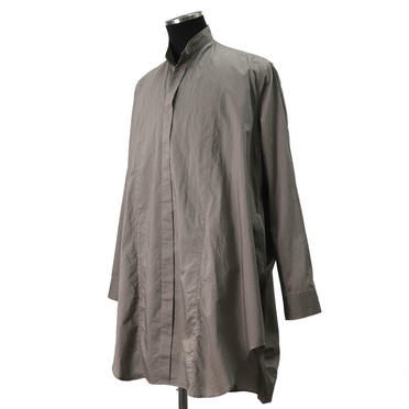 COTTON FANCY TWILL LONG SHIRT　GRAY No.2