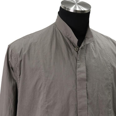 COTTON FANCY TWILL LONG SHIRT　GRAY No.8