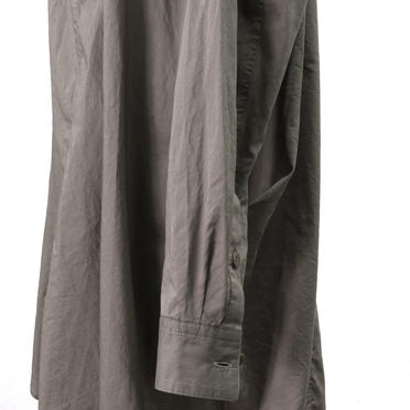 COTTON FANCY TWILL LONG SHIRT　GRAY No.10