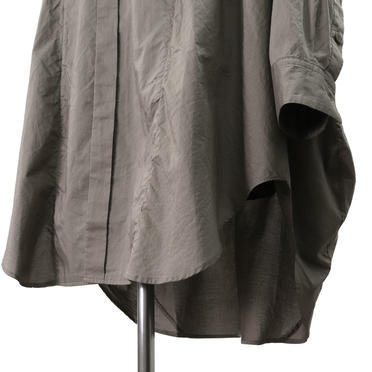 COTTON FANCY TWILL LONG SHIRT　GRAY No.12