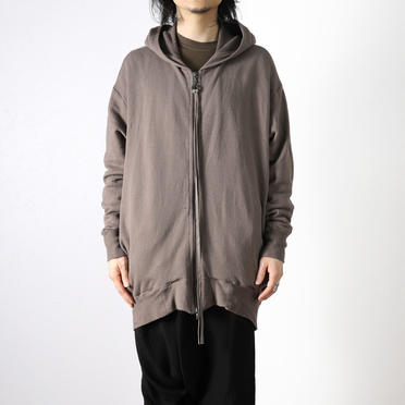 COTTON YORYU SWEAT ZIP PARKA　KHAKI GRAY No.17