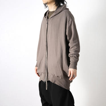 COTTON YORYU SWEAT ZIP PARKA　KHAKI GRAY No.18