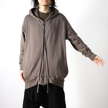 COTTON YORYU SWEAT ZIP PARKA　KHAKI GRAY No.22