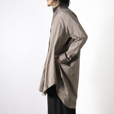 COTTON FANCY TWILL LONG SHIRT　GRAY No.17