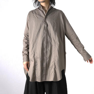 COTTON FANCY TWILL LONG SHIRT　GRAY No.21