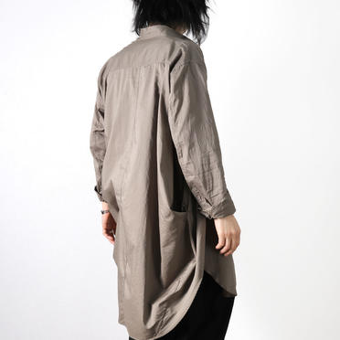 COTTON FANCY TWILL LONG SHIRT　GRAY No.23