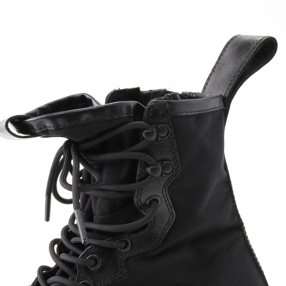 靴 JULIUS COW VELOR LACE UP COMBAT BOOTS JULIUS Cow Skin Lace Up Boots （Black） -FASCINATE