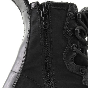 COW LEATHER LACE-UP BOOTS　BLACK No.7