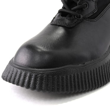 COW LEATHER LACE-UP BOOTS　BLACK No.8