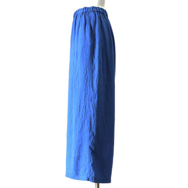 linen tucked wide leg PT　BLUE No.3