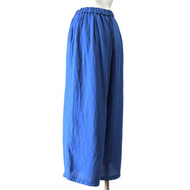linen tucked wide leg PT　BLUE No.4