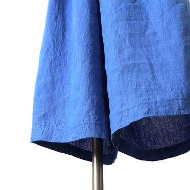 linen tucked wide leg PT　BLUE No.10