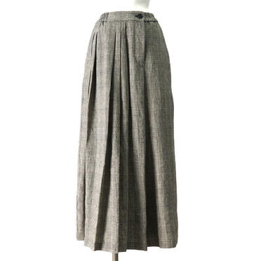 Asymmetry Wide Pants　BEIGE CHECK No.1