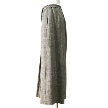 Asymmetry Wide Pants　BEIGE CHECK No.3