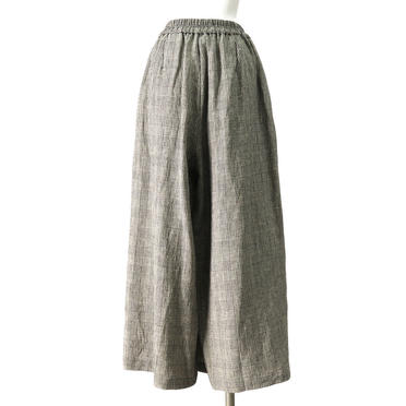 Asymmetry Wide Pants　BEIGE CHECK No.5