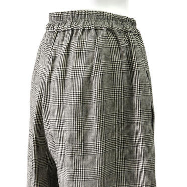 Asymmetry Wide Pants　BEIGE CHECK No.8