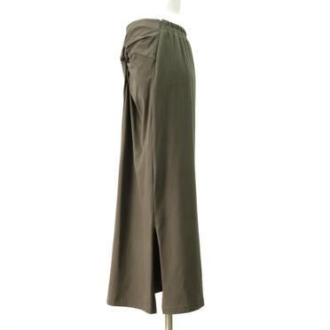 Twisted Long Skirt　GRAY KHAKI No.3