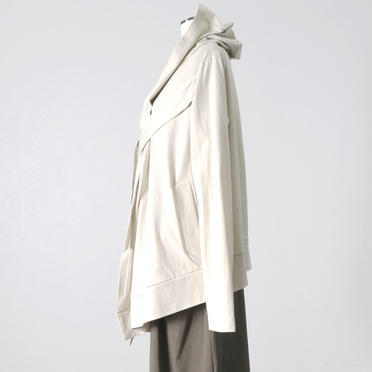 Drape Hoodie Cardigan　ECRU No.3