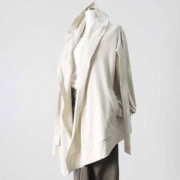 Drape Hoodie Cardigan　ECRU No.7