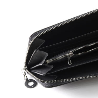 LAMB LEATHER LONG WALLET　BLACK No.2