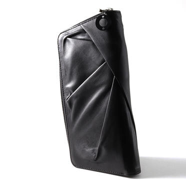 LAMB LEATHER LONG WALLET　BLACK No.6