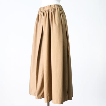 front tucked flare wide leg PT　BEIGE No.2