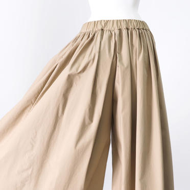 front tucked flare wide leg PT　BEIGE No.9