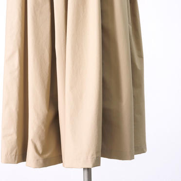 front tucked flare wide leg PT　BEIGE No.11