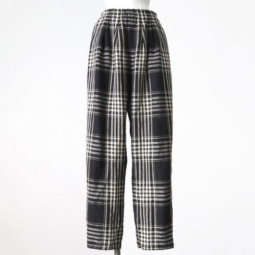 linen patterned tuck PT　CHECK No.1