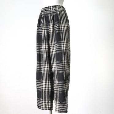 linen patterned tuck PT　CHECK No.2