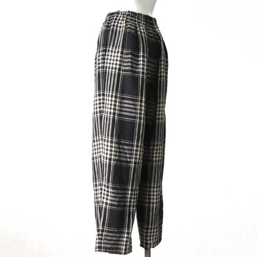 linen patterned tuck PT　CHECK No.4