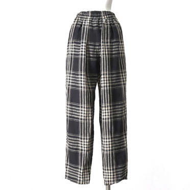 linen patterned tuck PT　CHECK No.5