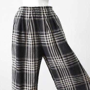 linen patterned tuck PT　CHECK No.9