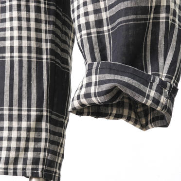linen patterned tuck PT　CHECK No.10