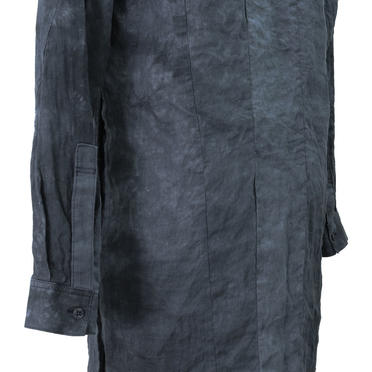 Kagozome Linen Long Shirts　D.NAVY　arco LIMITED EDITION No.10